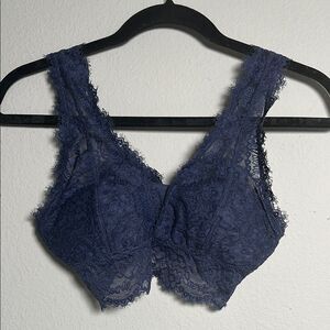 Aerie Eyelash Lace Padded Plunge Bralette